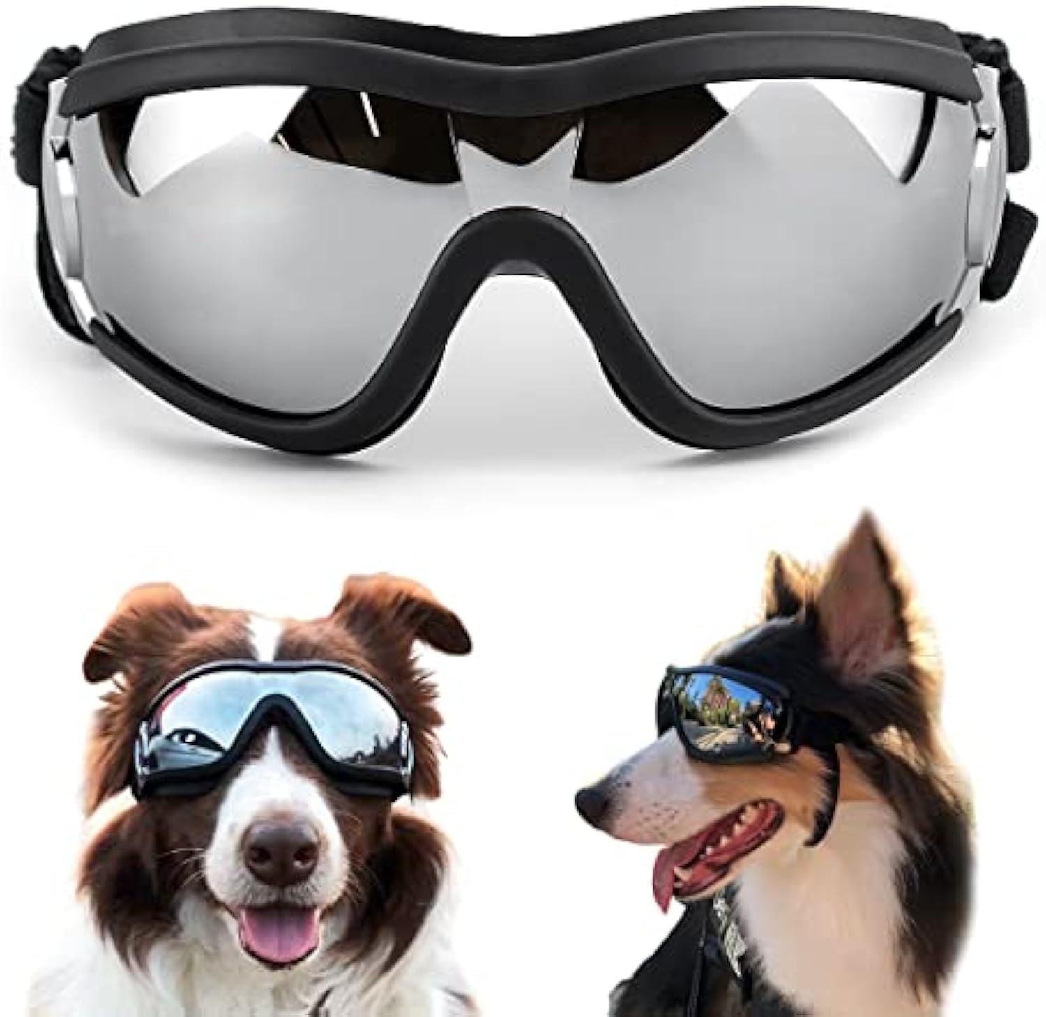 Stylish Windproof Dog Sunglasses Handsome Pet Goggles For Large  Medium Breeds With Sun Protection Anti Fog & Adjustable Strap For Driving Swimming Surfing