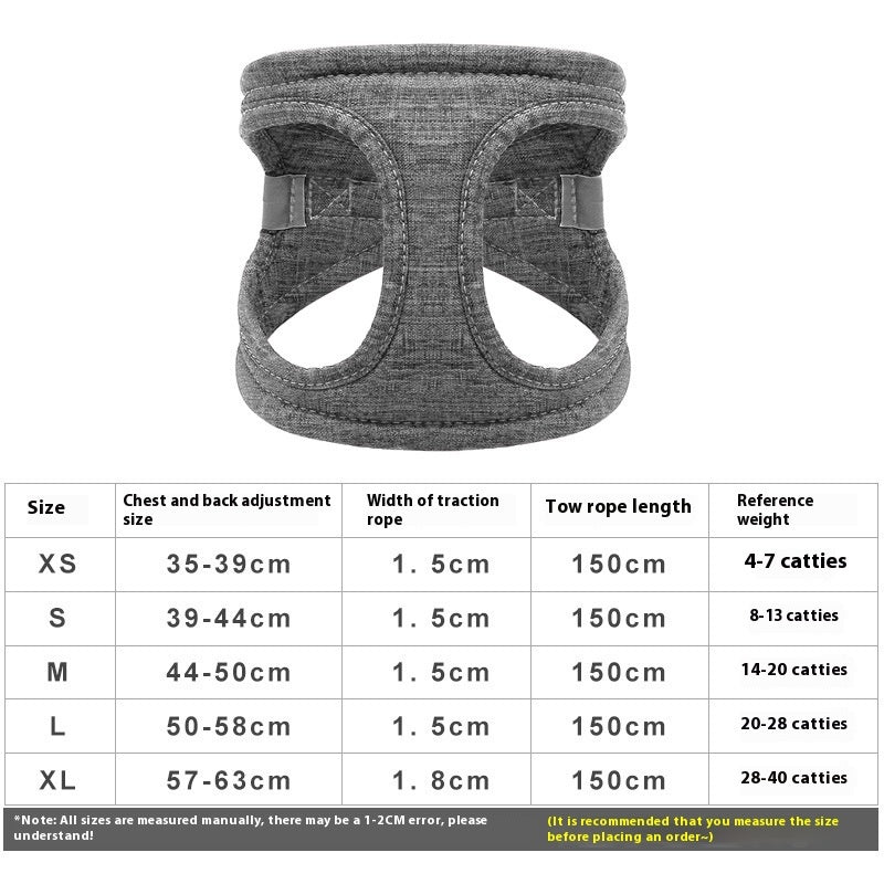 Dog Walking Dog Rope Leash Vest Style
