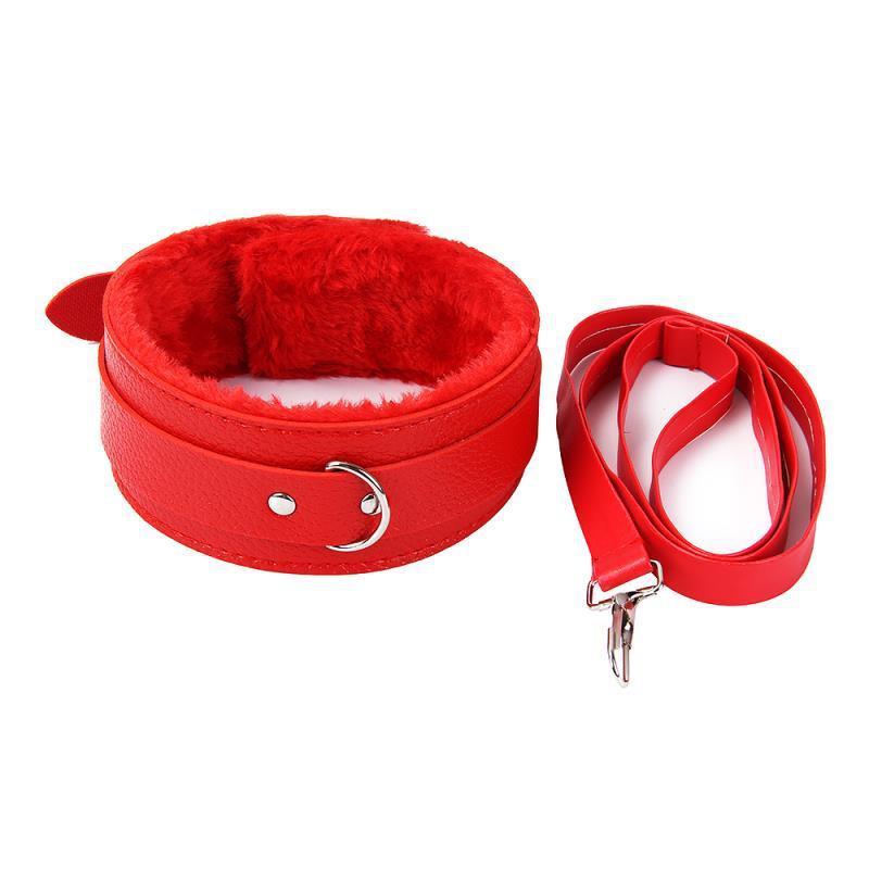 Leather Plush Collar Feminine Appliance Collar